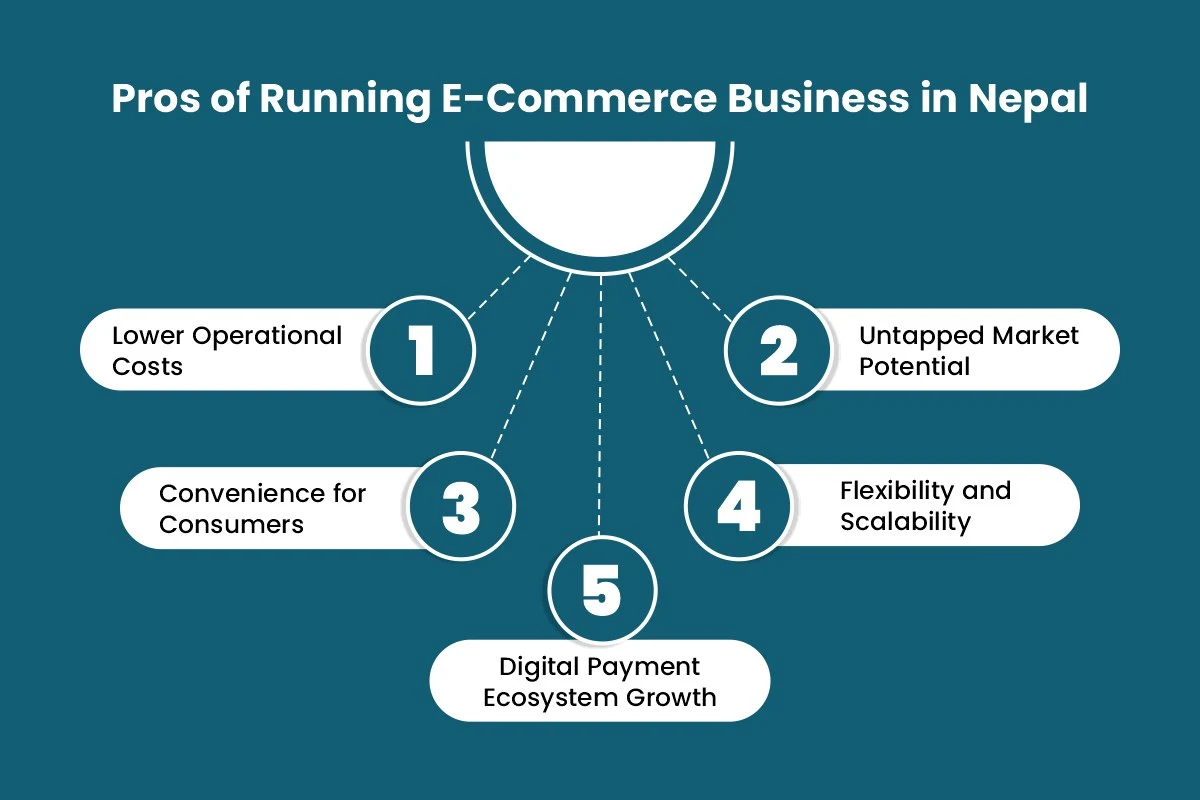 pros of choosing ecommerce business in nepal